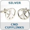 Silver CND Cufflinks