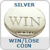 Silver Win/Loose Coin