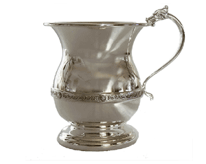 Georgian Celtic Silver Christening Cup