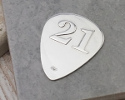 View Sterling Silver 21st Birthday Plectrum in detail
