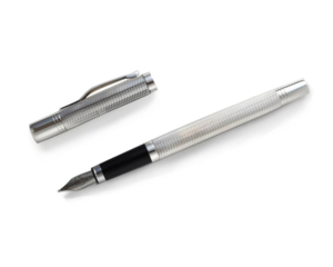 Sterling Silver Earl Pens Detailed Fountain Pen