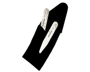 Hammered Sterling Silver collar Stiffeners