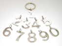 View Silver Number Keyring in detail