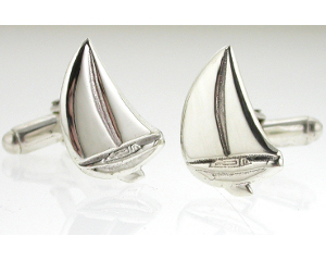 Sailing Cufflinks in Sterling Silver