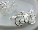 View Silver Bicycle Cufflinks in detail