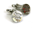 View Father of the Groom Wedding Cufflinks in detail